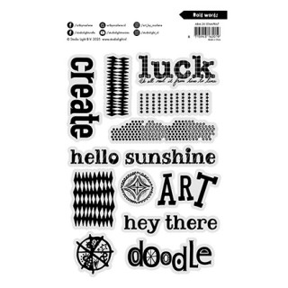(ABM-25-STAMP867)Studio light Stamp Bold words Art by Marlene nr.867