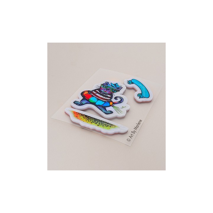 (ABM-25-STAMP869)Studio light Stamp Beach bum Art by Marlene nr.869