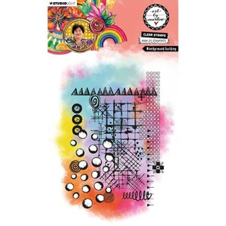 (ABM-25-STAMP870)Studio light Stamp Background builder Art by Marlene nr.870