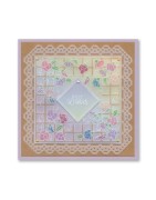 (GRO-FL-42511-26)Groovi Plate Midi Linda's Floral Shape - Sweet Pea Square