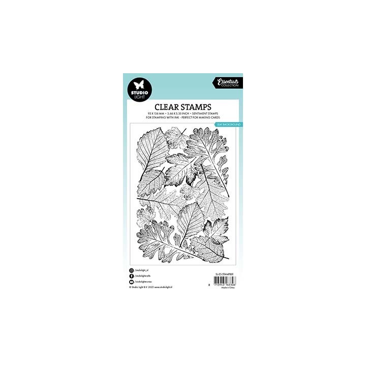 (SL-ES-STAMP881)Studio light clear stamp Leaf Background Essentials nr. 881