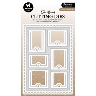 (SL-ES-CD1026)Studio Light Cutting Die Advent cardshape Essentials nr. 1026