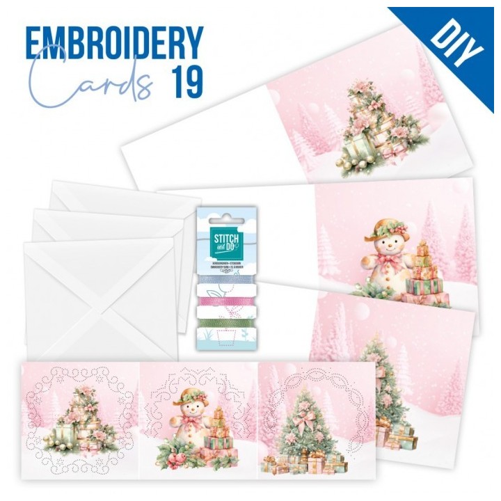 (STDOPP019)Stitch and Do Cards 19 - Berries Beauties - Sweet Christmas