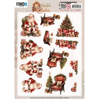 (SB11045)3D Pushout Sheet - Berries Beauties - Timeless Christmas - Timeless Tree