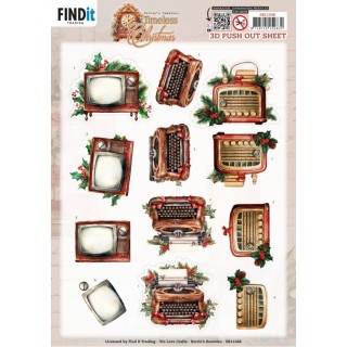 (SB11048)3D Pushout Sheet - Berries Beauties - Timeless Christmas - Timeless Devices