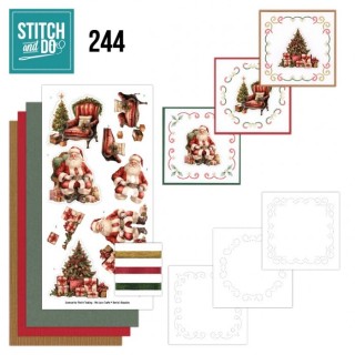 (STDO244)(3DVC10014)3D Velvet Cards A6 - Merry and Bright