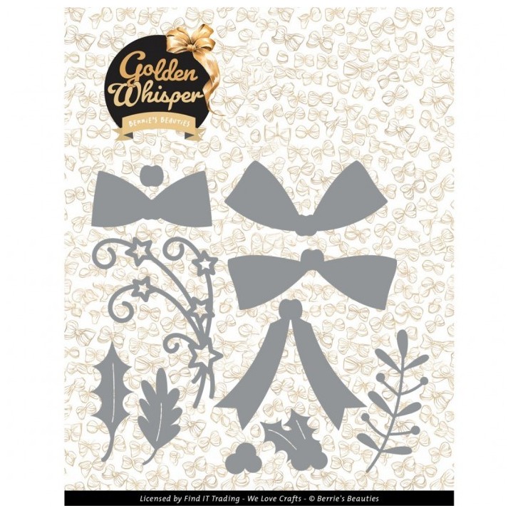 (BBD10054)Dies - Berries Beauties - Golden Whisper - Golden Bow