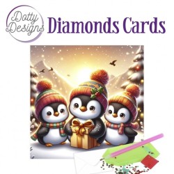 (DDDC1208)Dotty Designs Diamond Cards - Penguin 1