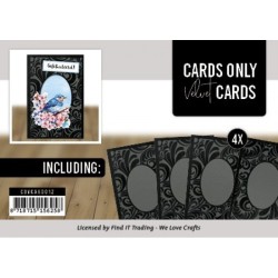 (COVCA6001Z)Cards Only - Velvet Cards A6 - Zwart