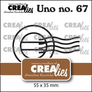 (CLUno67)Crealies dies Postmark