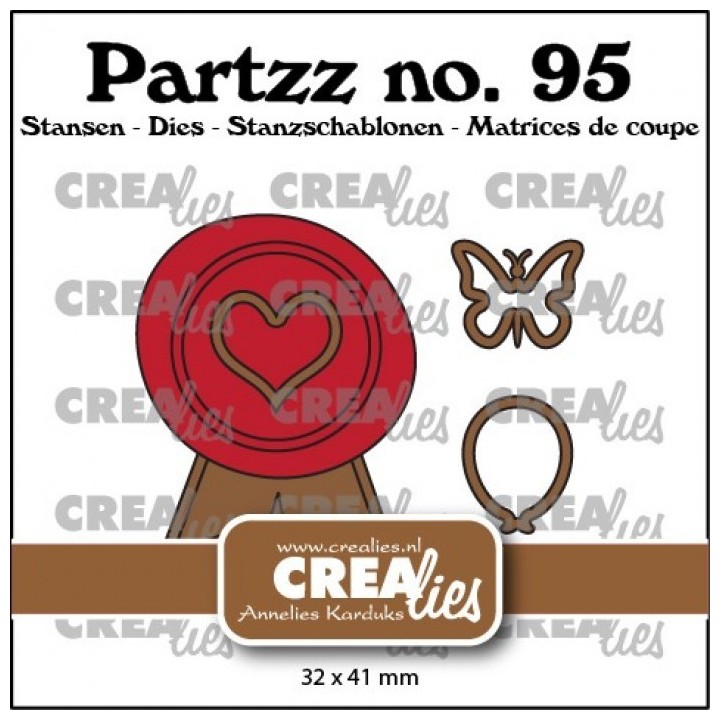 (CLPartzz95)Crealies dies Faux wax seals A