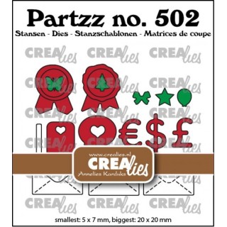 (CLPartzz502)Crealies Partzz dies no. 502, Mini post