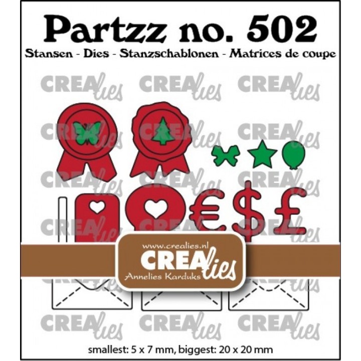 (CLPartzz502)Crealies Partzz dies no. 502, Mini post