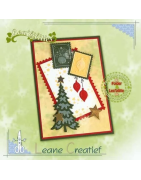(35.9563)Embossing folder & matching dies Post Stamps Christmas