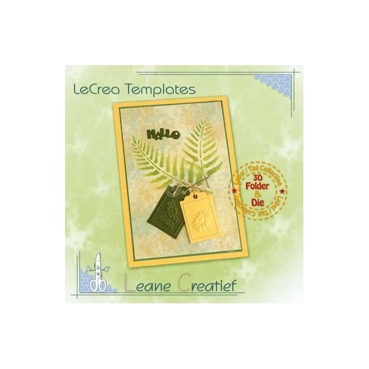 (35.9570)Embossing folder & matching dies Tags Labels Autumn