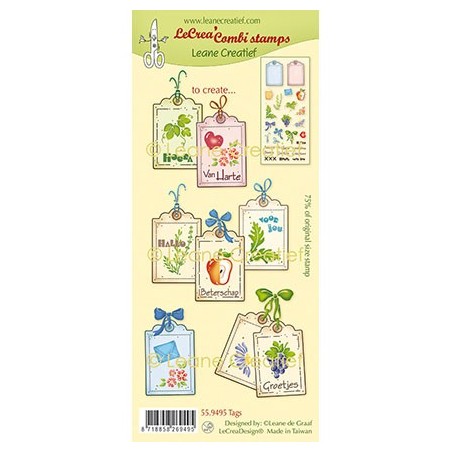 (55.9495)LeCrea - Combi clear stamp Tags