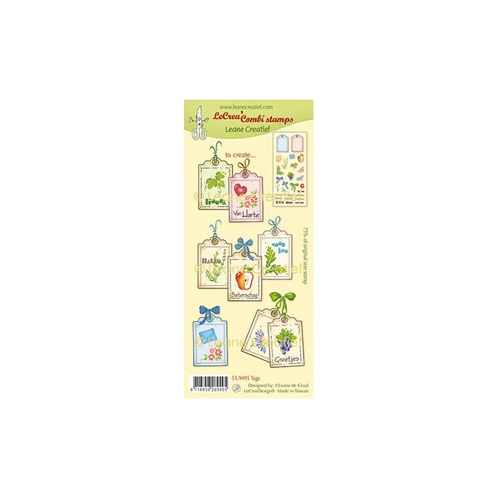 (55.9495)LeCrea - Combi clear stamp Tags