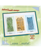(55.9518)LeCrea - Combi clear stamp House Scene