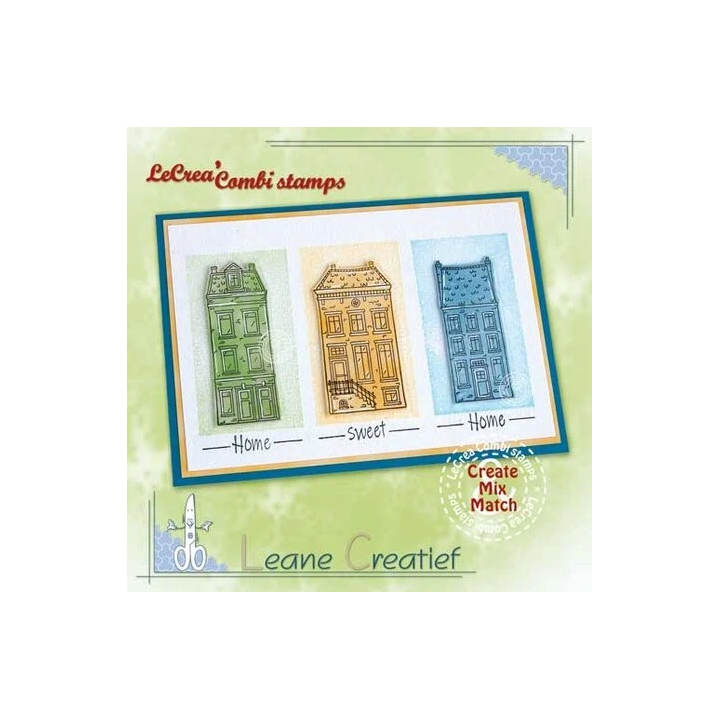 (55.9518)LeCrea - Combi clear stamp House Scene