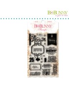 (10105032)Bo Bunny clear stamp 10x15,3cm holiday wishes