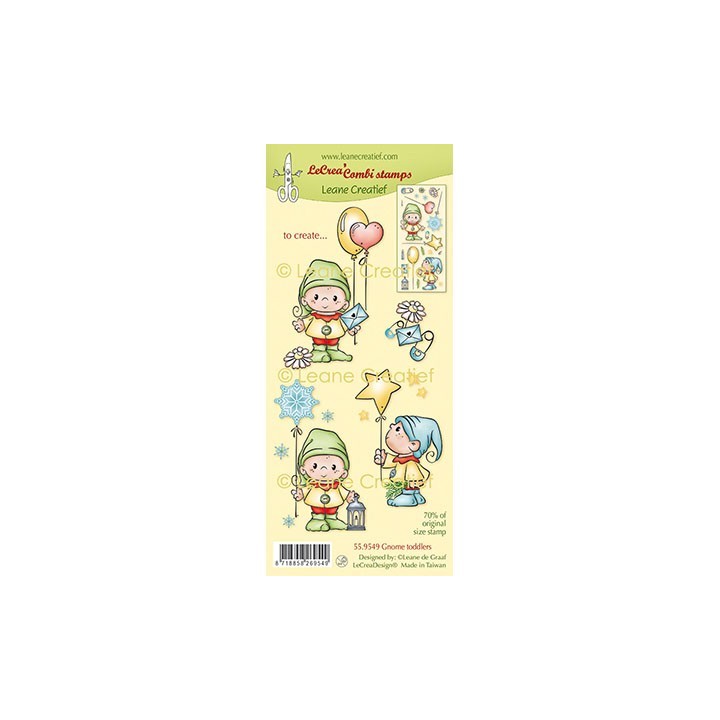 (55.9549)LeCrea - Combi clear stamp Gnome Toddlers