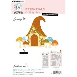 (CCL-ES-CD1044)Studio Light Cutting Die Mushroom house Essentials nr. 1044