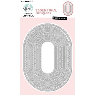 (CCL-ES-CD1050)Studio Light Cutting Die Nested ovals Essentials nr. 1050
