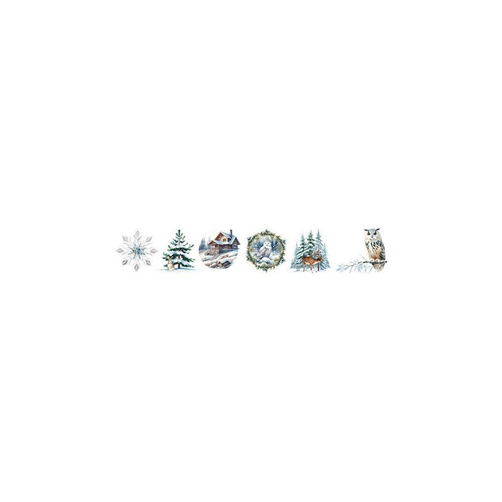 (SL-ES-STIC48)Studio Light Clear Stickers Winter Wonderland Designs Essentials nr. 48