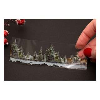 (SL-ES-STIC49)Studio Light Clear Stickers Winter Wonderland on a roll Essentials nr. 49