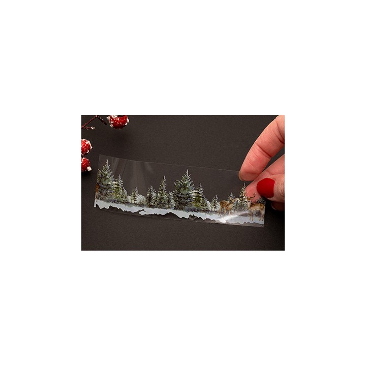 (SL-ES-STIC49)Studio Light Clear Stickers Winter Wonderland on a roll Essentials nr. 49