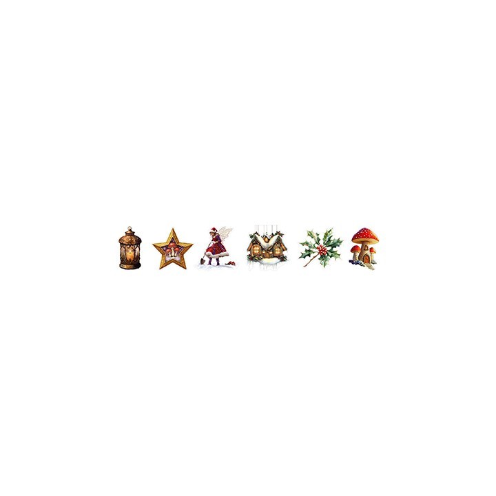 (SL-ES-STIC50)Studio Light Clear Stickers Fairy Christmas Designs Essentials nr. 50