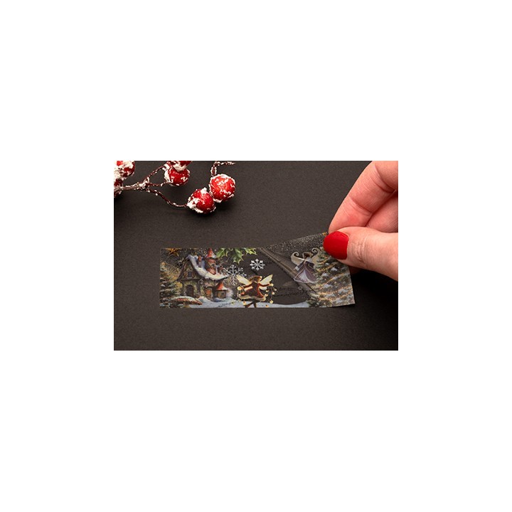 (SL-ES-STIC51)Studio Light Clear Stickers Fairy Winter on a roll Essentials nr. 51