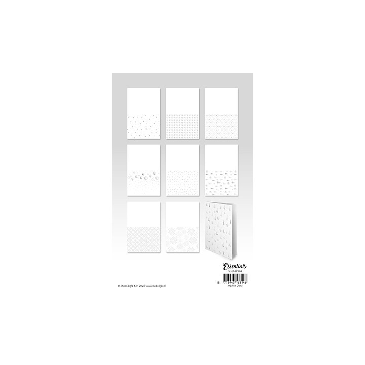 (SL-ES-PP384)Studio Light Paper Pad Silver patterns Essentials nr. 384