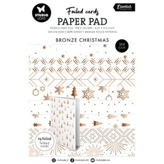 (SL-ES-PP385)Studio Light Paper Pad Bronze patterns Essentials nr. 385