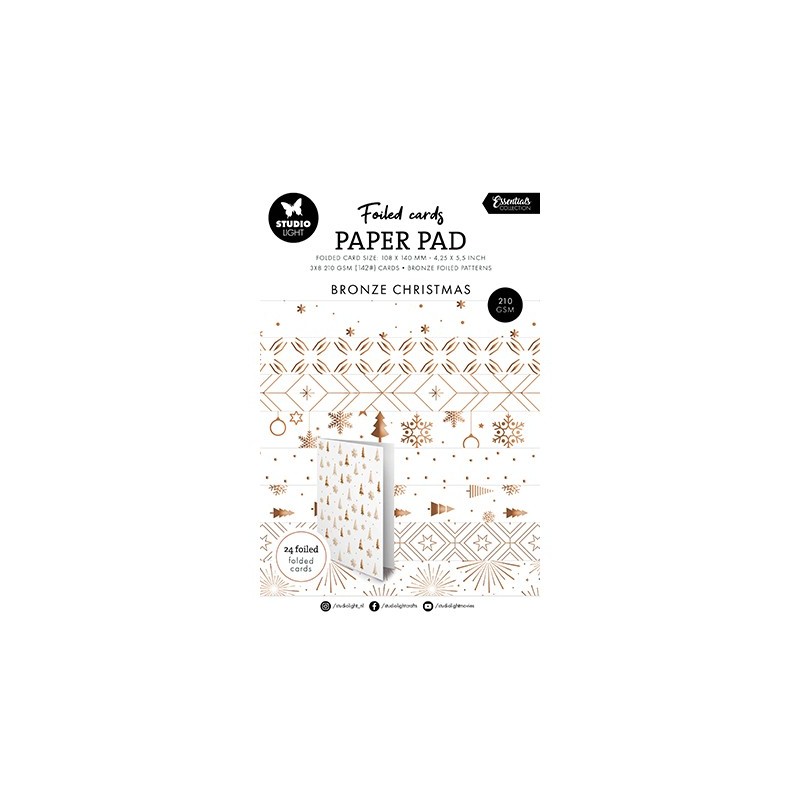 (SL-ES-PP385)Studio Light Paper Pad Bronze patterns Essentials nr. 385
