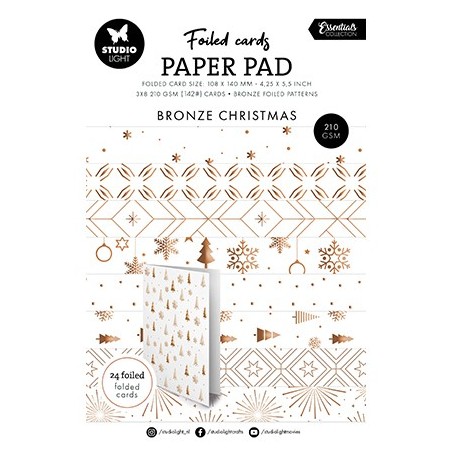 (SL-ES-PP385)Studio Light Paper Pad Bronze patterns Essentials nr. 385