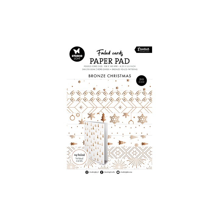 (SL-ES-PP385)Studio Light Paper Pad Bronze patterns Essentials nr. 385