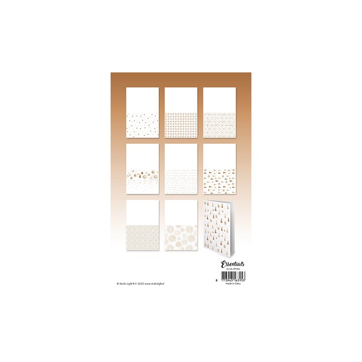 (SL-ES-PP385)Studio Light Paper Pad Bronze patterns Essentials nr. 385
