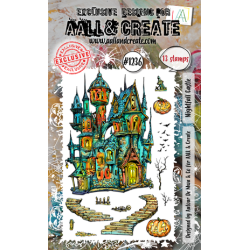(AALL-TP-1236)Aall and Create Stamp Set A6 Nightfall Castle