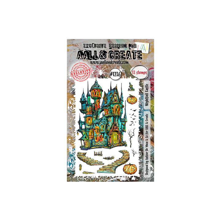 (AALL-TP-1236)Aall and Create Stamp Set A6 Nightfall Castle