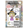 (AALL-TP-1295)Witchlets & Weirdlings A7 Stamp Set Moonlight Mischief