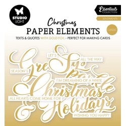 (SL-ES-PE36)Studio Light SL Paper Elements Gold Sentiments Classic Essentials nr. 36
