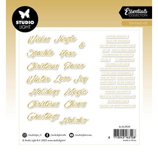(SL-ES-PE39)Studio Light SL Paper Elements Gold Sentiments Trendy Essentials nr. 39