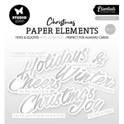 (SL-ES-PE40)Studio Light SL Paper Elements Silver Sentiments Trendy Essentials nr. 40