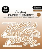 (SL-ES-PE41)Studio Light SL Paper Elements Bronze Sentiments Trendy Essentials nr. 41