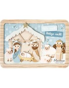 (CS1178)Clear stamp Nativity tekst by Marleen