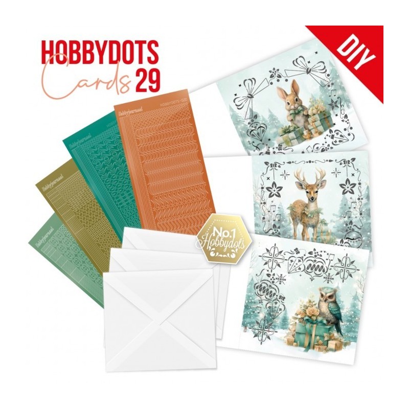 (DODOPP029)Dot and Do Cards 29 - Berries Beauties - Emerald Christmas Animals
