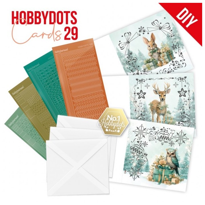 (DODOPP029)Dot and Do Cards 29 - Berries Beauties - Emerald Christmas Animals