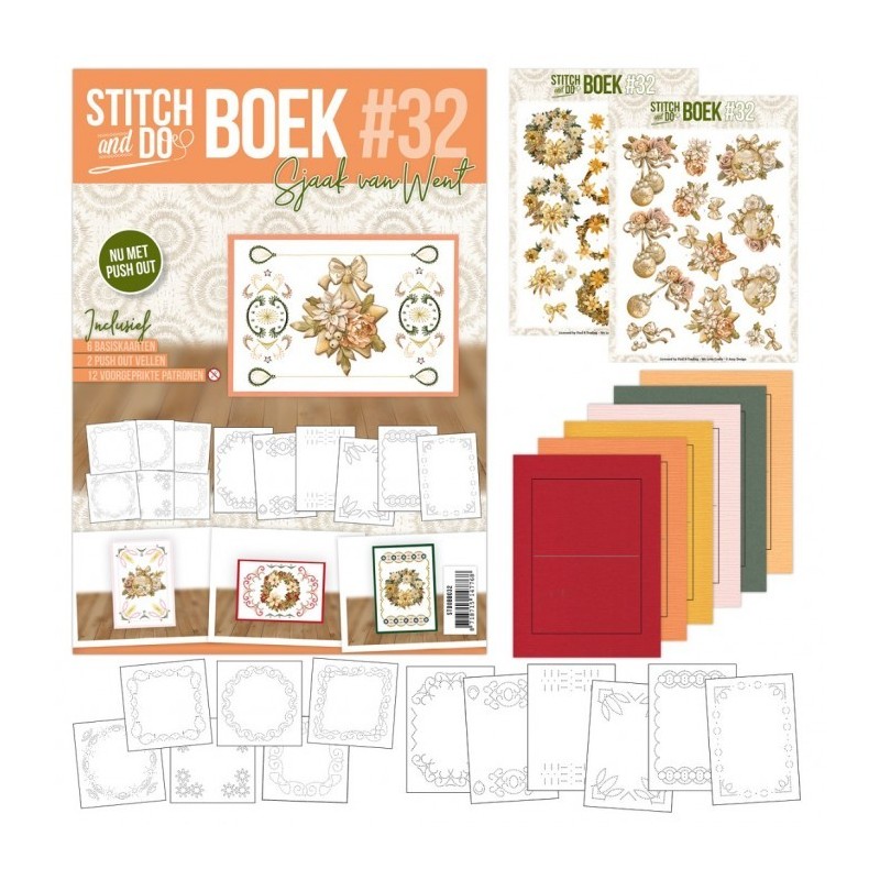 (STDOBB032)Stitch and Do boek A6 - 32 - Golden Moments (STDOBB032)Stitch and Do boek A6 - 32 - Golden Moments