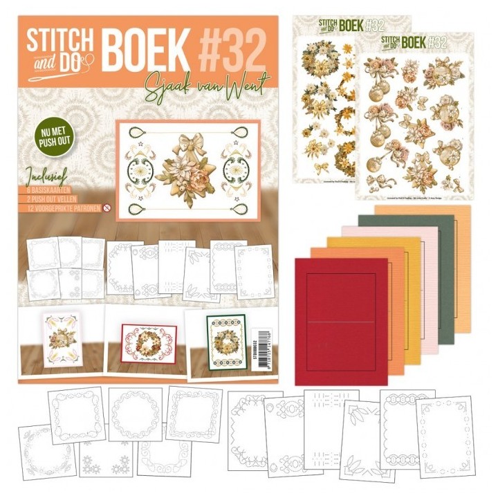 (STDOBB032)Stitch and Do boek A6 - 32 - Golden Moments